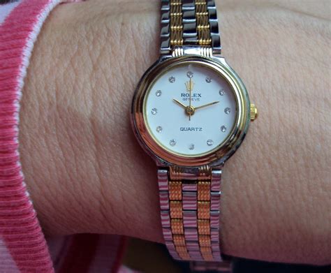 ladies rolex geneve quartz watch